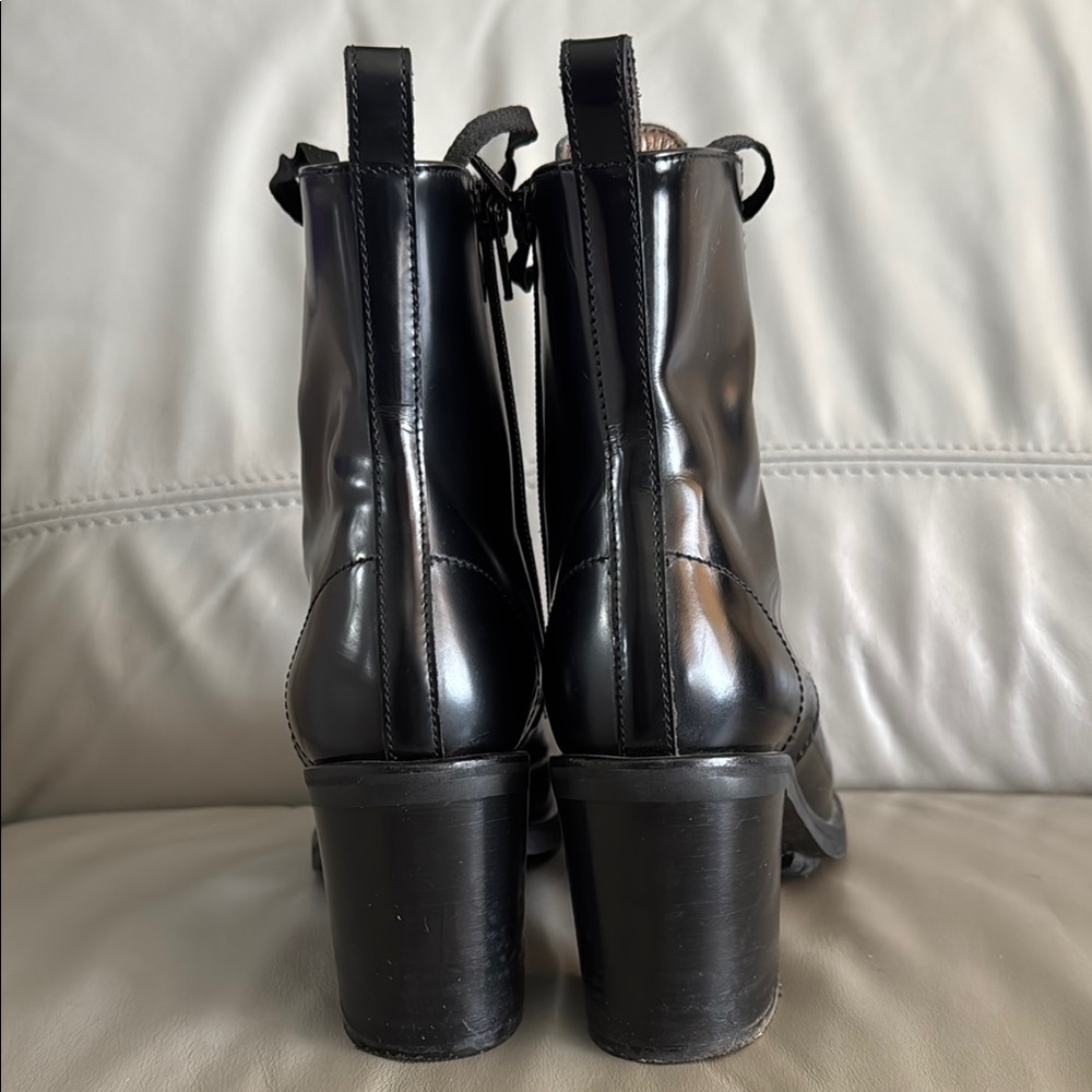 AGL Black Leather Women’s Boots 37 - Picture 4 of 7